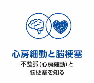 心房細動と脳梗塞 不整脈(心房細動)と脳梗塞を知る